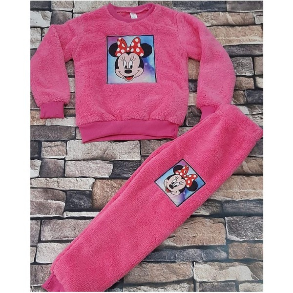 Mavi Boncuk Kids Peluş Miki Baskılı Çocuk Alt Üst Takım Kız Çocuk Giyim Takımı Fiyatı
