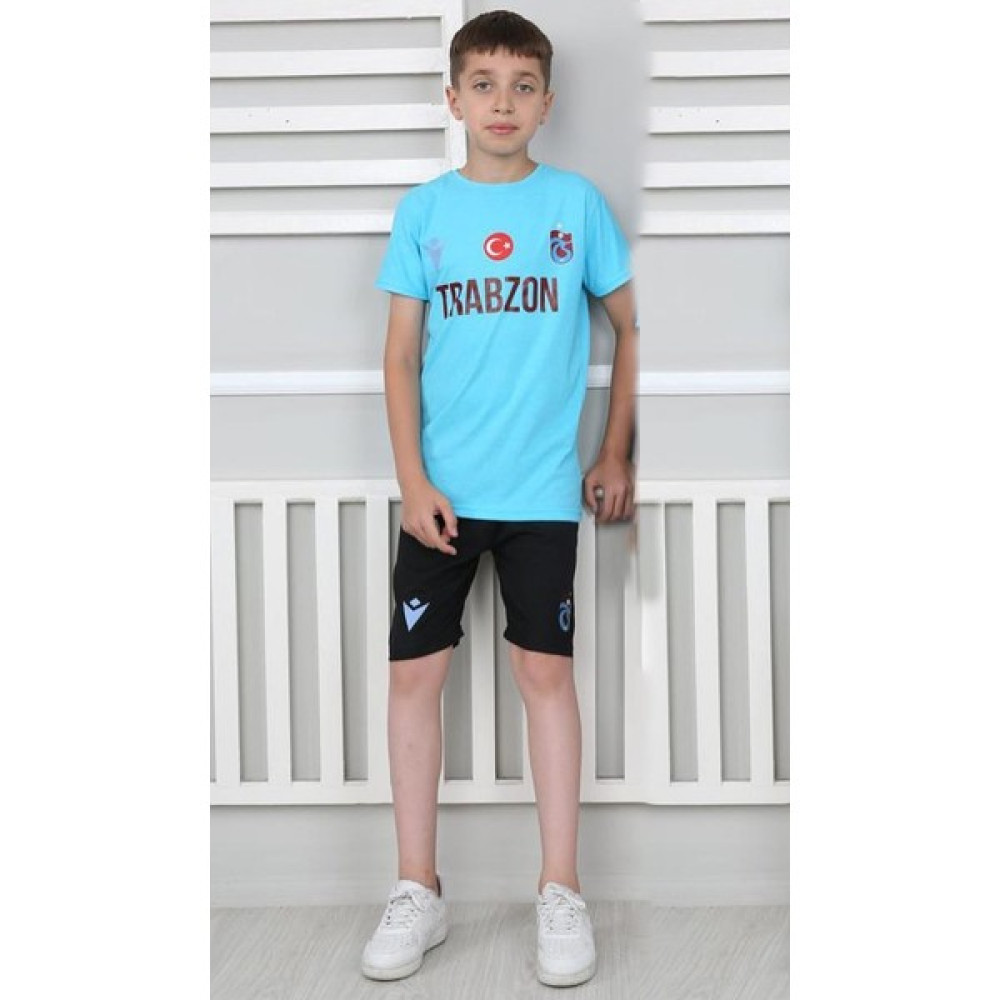 Mavi Boncuk Kids Trabzon Taraftar Şortlu Takım Erkek Çocuk Giyim Takımı Fiyatı