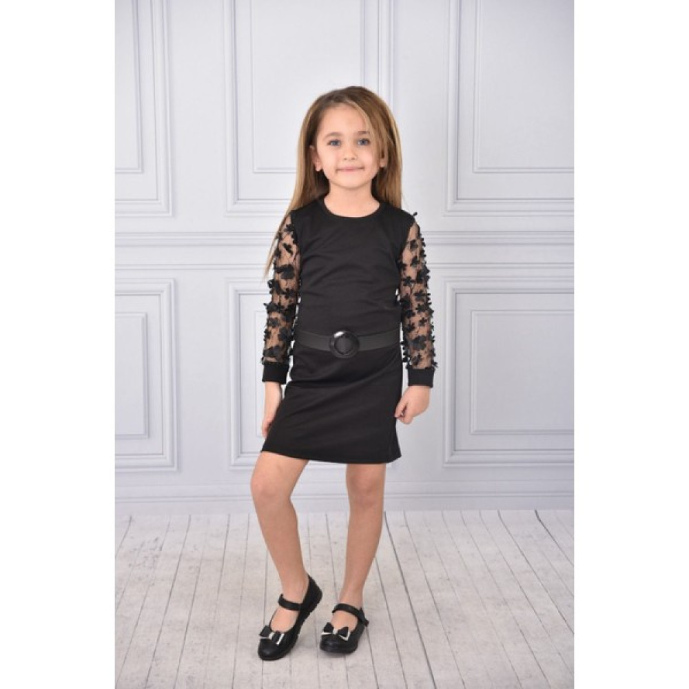 Mavi Boncuk Kids Tül Detaylı Kız Çocuk Elbise Kız Çocuk Elbise Fiyatı