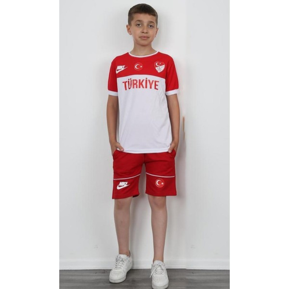 Mavi Boncuk Kids Türkiye Şortlu Taraftar Takım Erkek Çocuk Giyim Takımı Fiyatı