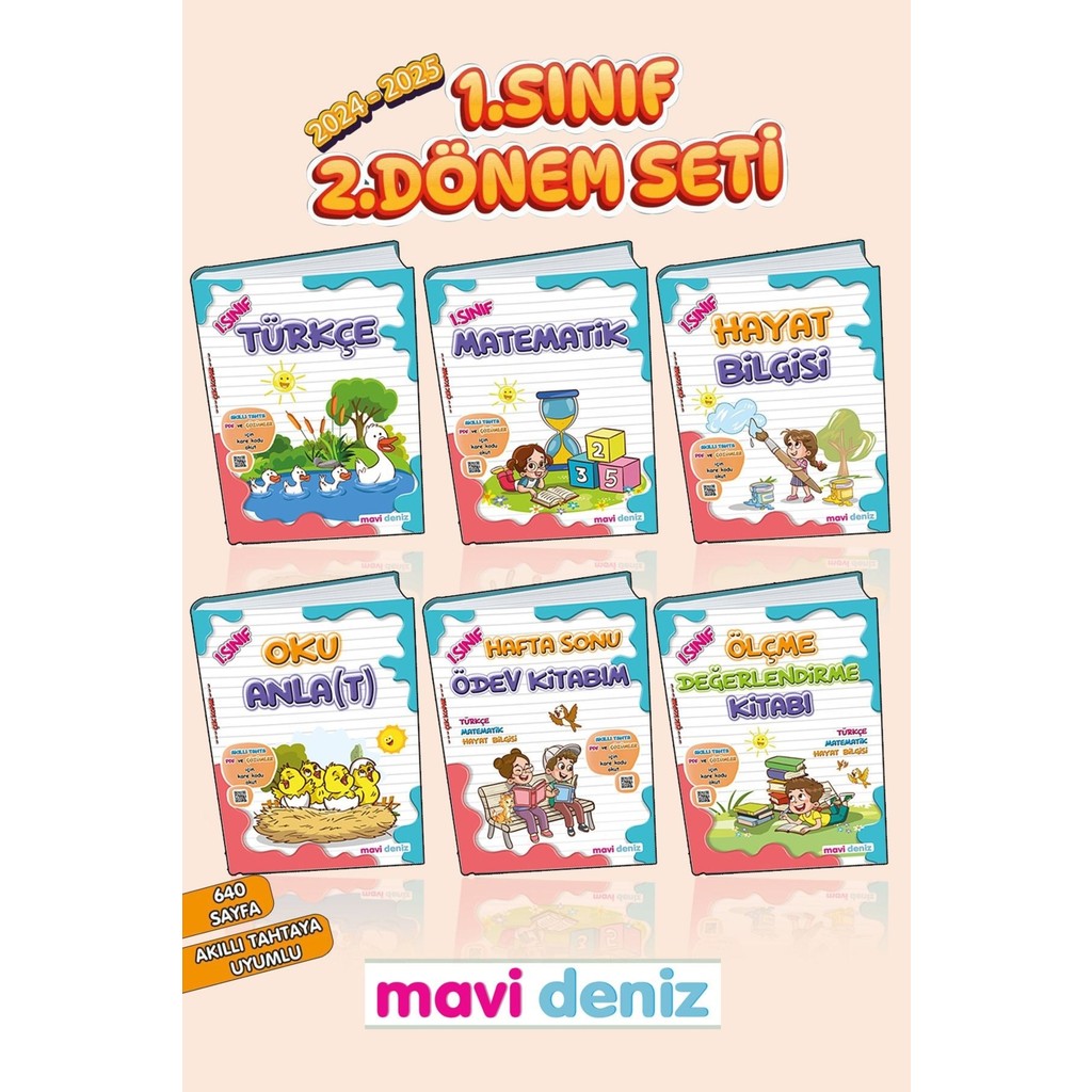 Mavi Deniz 1. Sınıf 2. Dönem 6'lı Ful Set 2024-2025 - HBCV00007K3NLR Diğer Fiyatı