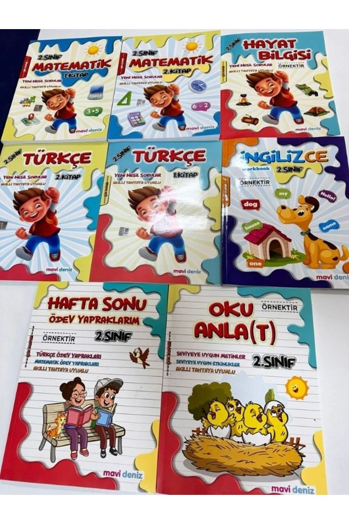 Mavi Deniz Yayınları 2. SINIF SET 2024 8 KİTAP Komisyon" Yardımcı Kitaplar Fiyatı