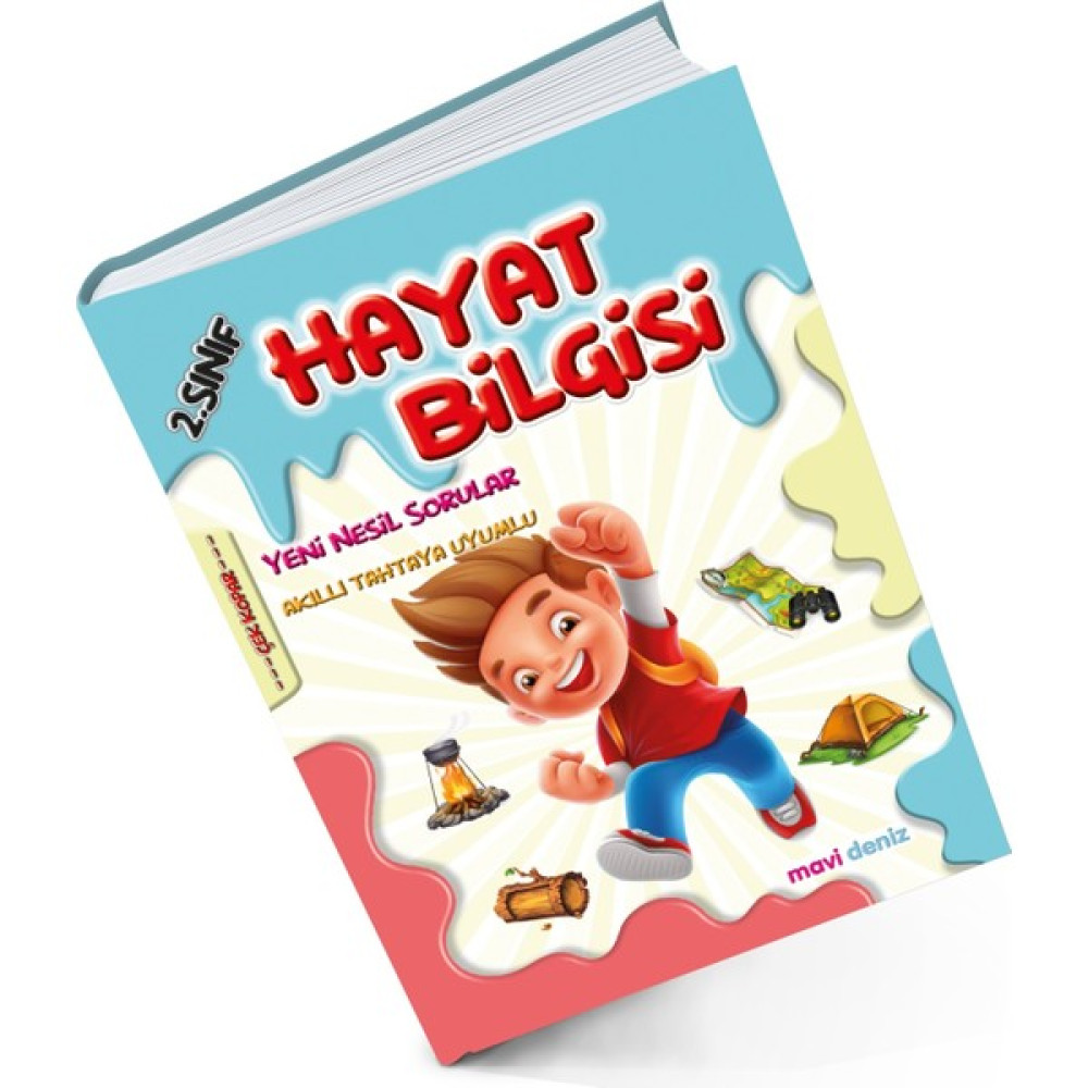 Mavi Deniz Yayınları 2024 2. Sınıf Hayat Bilgisi Yeni Nesil Sorular Kaynak Kitapları Fiyatı