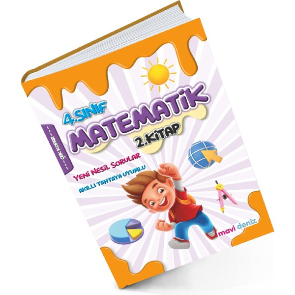 Mavi Deniz Yayınları 2024 4. Sınıf Matematik 2. Kitap Yeni Nesil Sorular Kaynak Kitapları Fiyatı