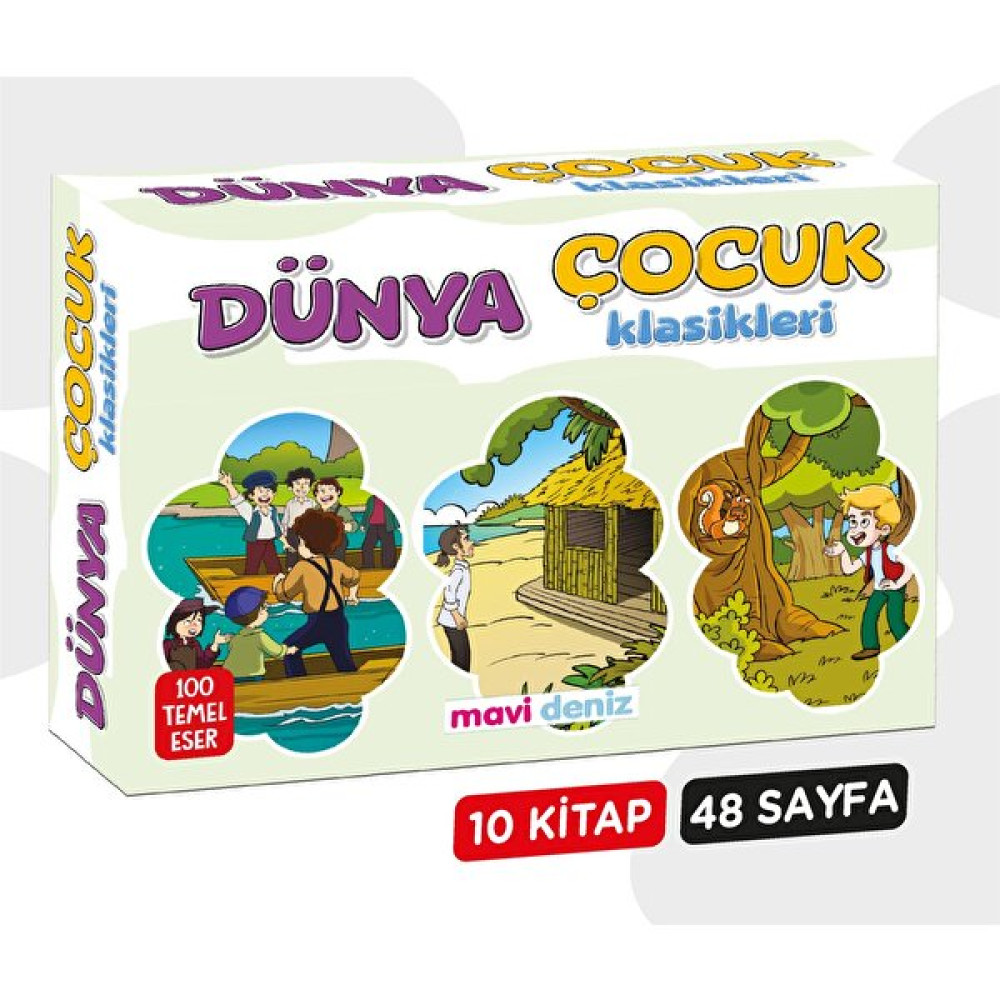 Mavi Deniz Yayınları 3. ve 4. Sınıf Dünya Çocuk Klasikleri Hikaye Seti 10 Kitap 2023 Kaynak Kitapları Fiyatı