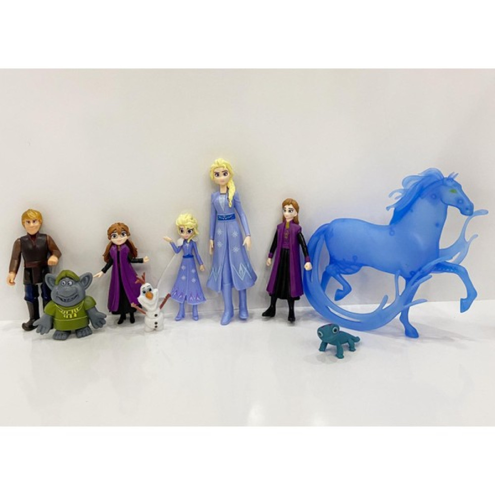 Mavi Düşler Kardelen Karlar Ülkesi Frozen Elsa Olaf 9' Lu Figür Oyuncak Seti - 01-Mavi Oyuncak Fiyatı