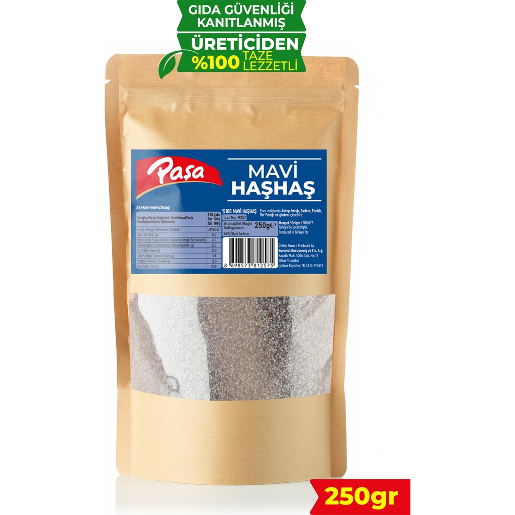 Mavi Haşhaş 250 gr Diğer Fiyatı
