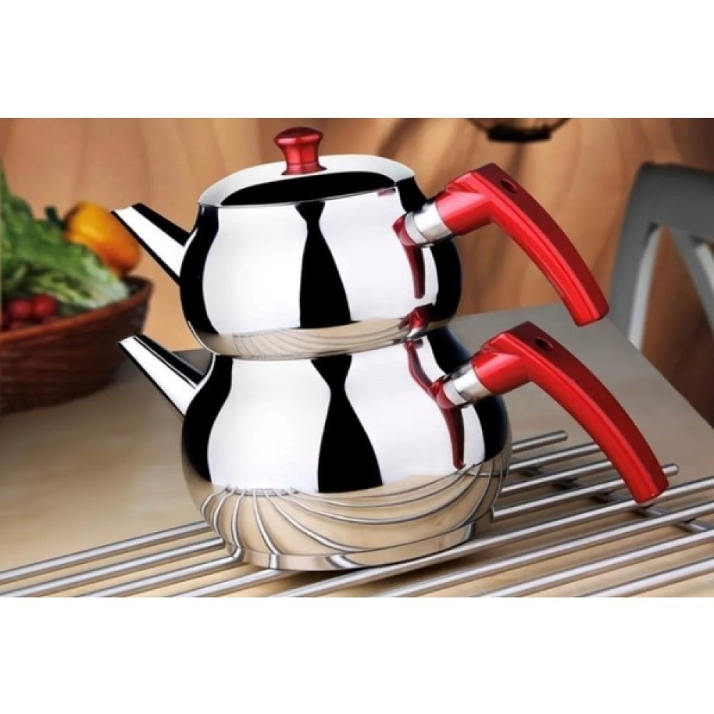 Mavi Home Mini Boy Paslanmaz Çelik Bakalit Kulplu Çaydanlık Çay / Çaydanlık Setleri Fiyatı