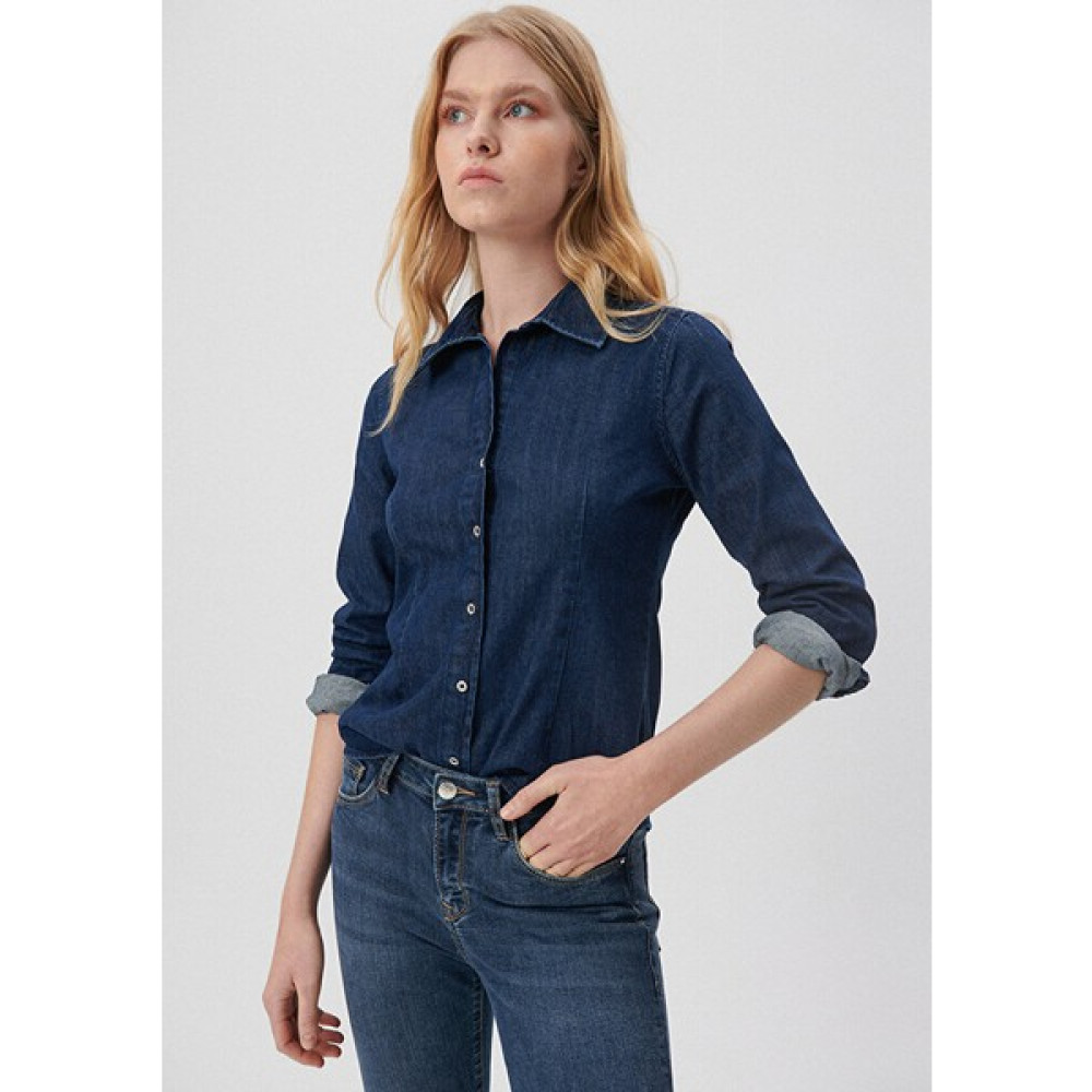 Mavi Indigo Denim Gömlek 1210625-85481 Kadın Gömlek Fiyatı
