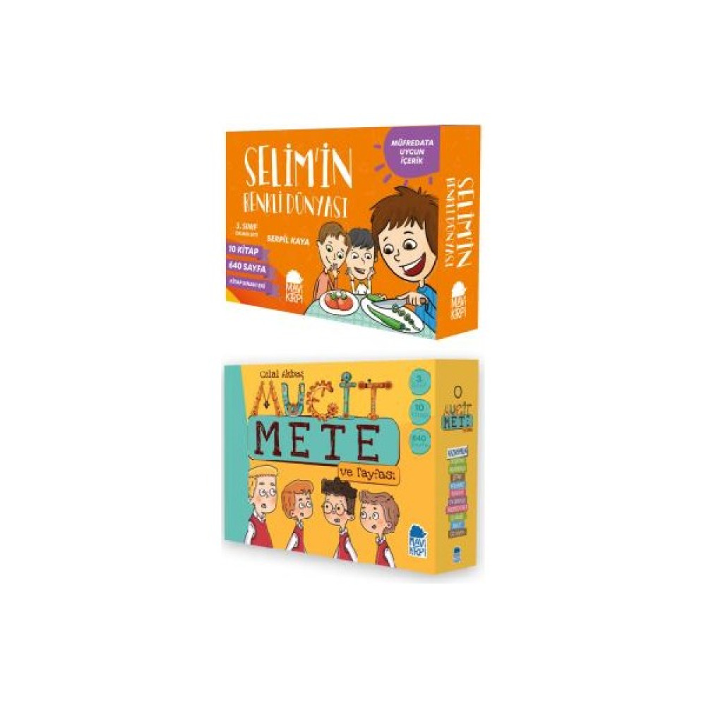 Mavi Kirpi Yayınları 3. Sınıflar Için Okuma Kitabı Setleri 20 Kitap Set / Selim'in Renkli Dünyası - Mucit Mete ve Tayfası Çocuk Öykü Fiyatı