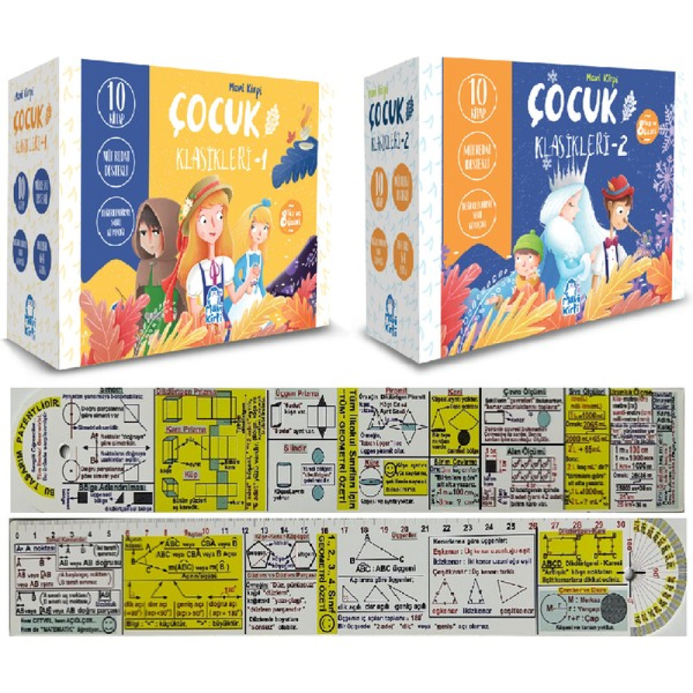 Mavi Kirpi Yayınları Çocuk Klasikleri 20 Kitap 3-4. Sınıf Okuma Seti - Matematik Öğreten Ayraç Çocuk Öykü Fiyatı