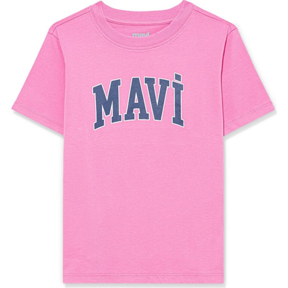 Mavi Logo Baskılı Pembe Tişört 7610109-71033 Kız Çocuk T-shirt Fiyatı