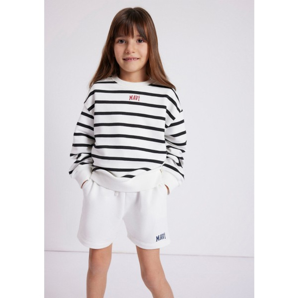 Mavi Logo Baskılı Siyah Sweatshirt 7S10038-900 Kız Çocuk Sweatshirt Fiyatı