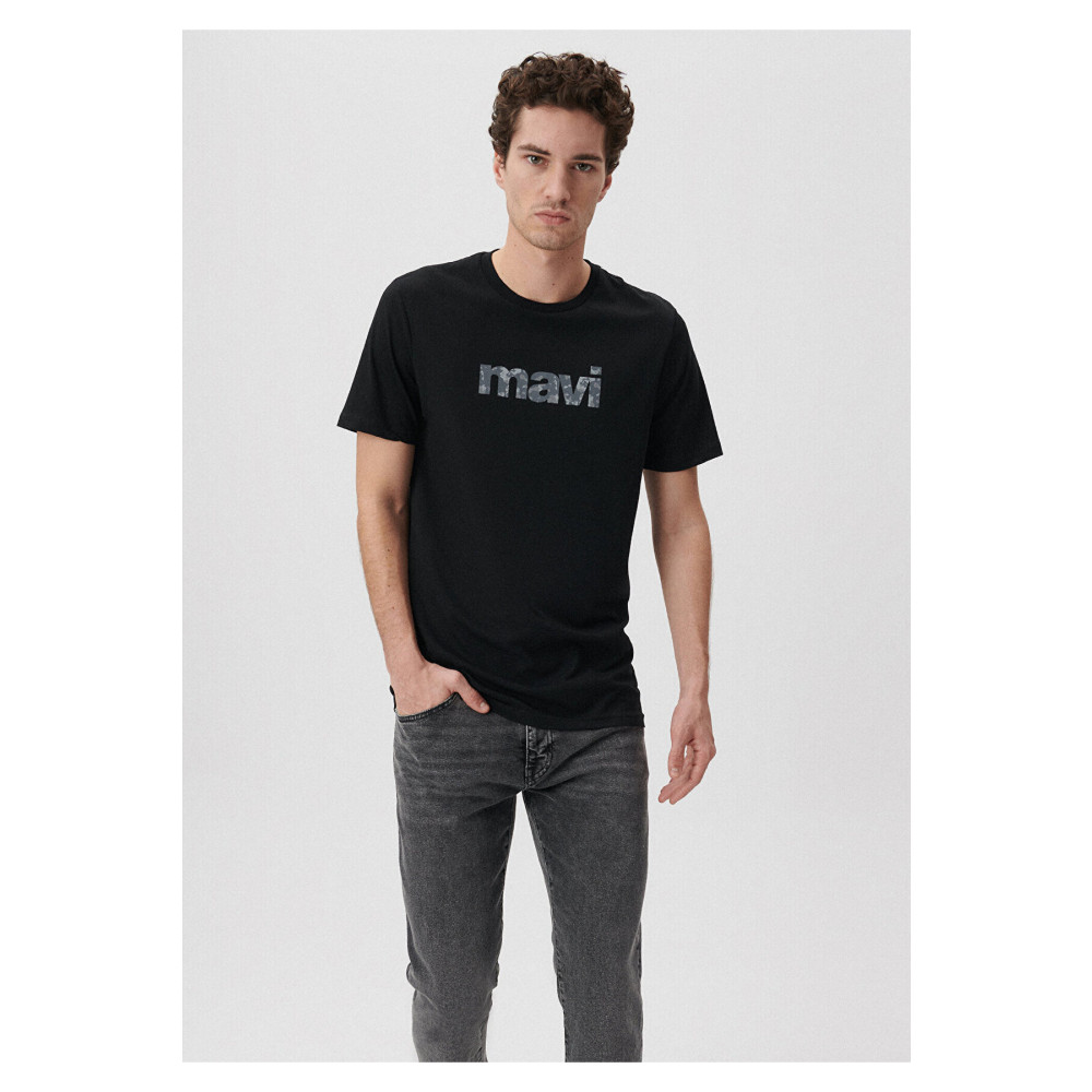 Mavi Logo Baskılı Siyah Tişört Slim Fit / Dar Kesim -900 XS Beden Bayan T-shirt Fiyatı