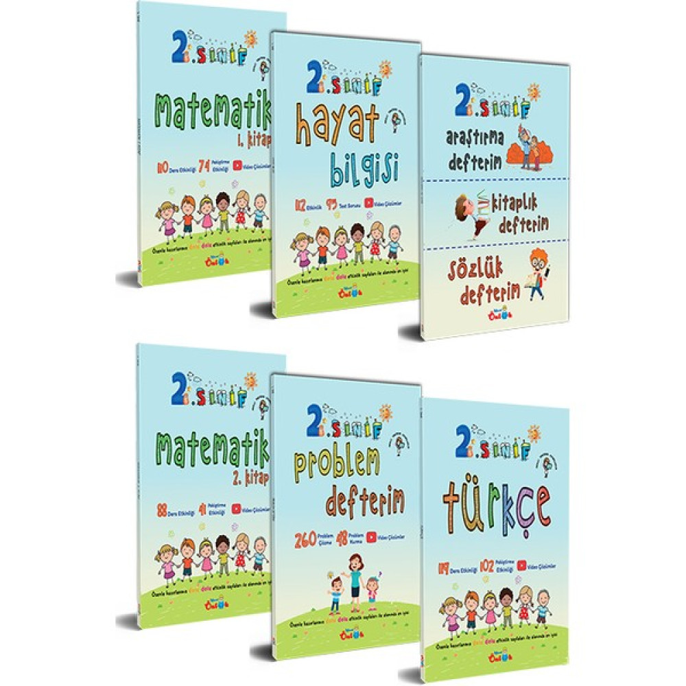 Mavi Önlük Yayınları 2. Sınıf Etkinlik Kitabı | Set (6 Kitap) Ders Sınav Kitapları Fiyatı