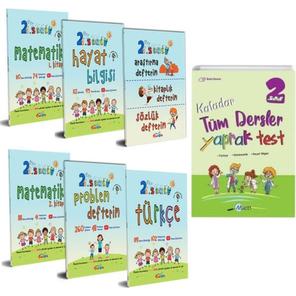 Mavi Önlük Yayınları 2. Sınıf Etkinlik Seti 6 Kitap + Tüm Dersler Yaprak Test Tüm Dersler Fiyatı
