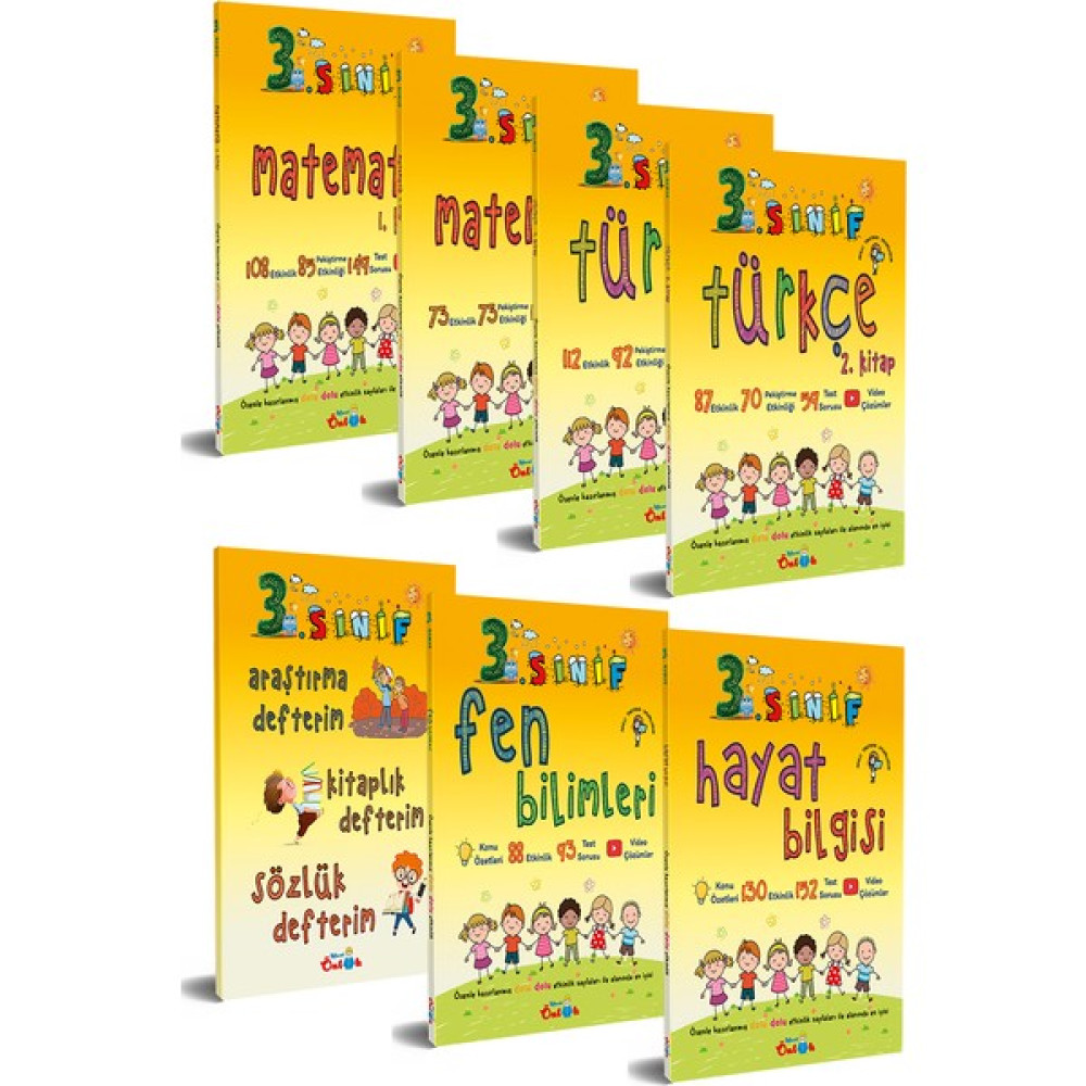 Mavi Önlük Yayınları 3. Sınıf Etkinlik Kitabı | Set (7 Kitap) Kaynak Kitapları Fiyatı