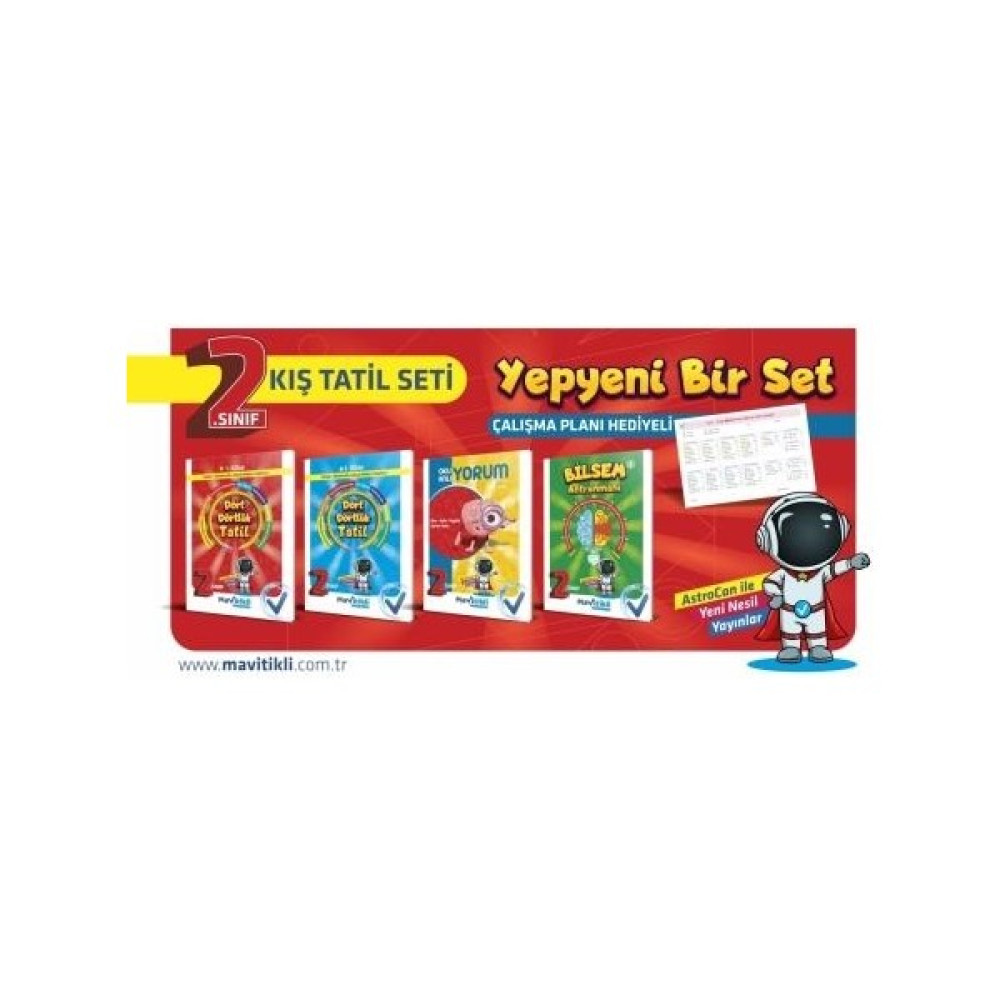 Mavi Tikli Yayıncılık 2. Sınıf Dört Dörtlük Tatil Kitabı Kaynak Kitapları Fiyatı
