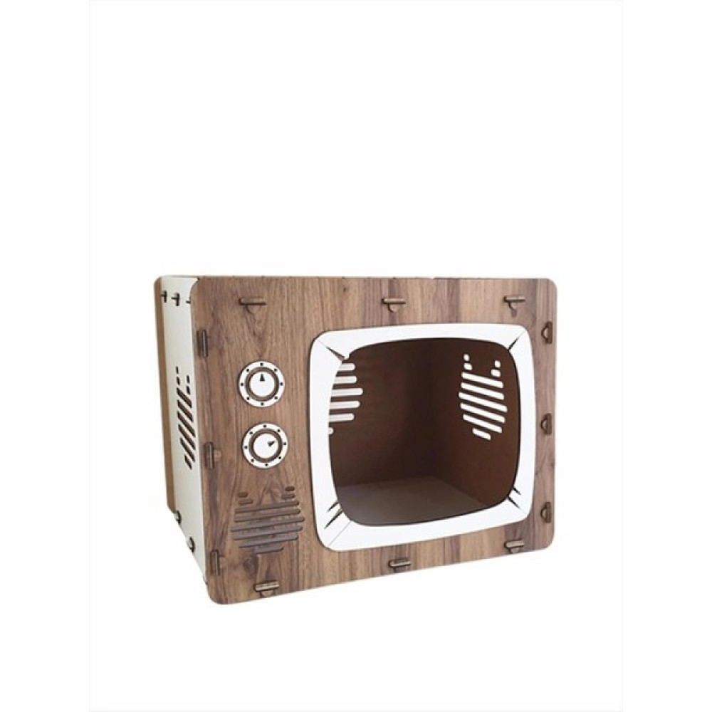 Mavi Trend Kedi Evi Retro Büyük Kedi Evi 5 kg ve Üstü Için Uygundur 50X38X39 cm Evcil Hayvan Ürünleri Fiyatı