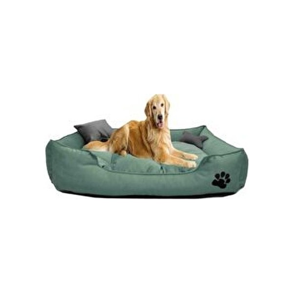 Mavi Vitrin Ultrasoft Büyük Irk Köpek Yatağı Yıkanabilir Yüksek Kaliteli Kumaş Pati Işlemeli - Yeşil Evcil Hayvan Ürünleri Fiyatı