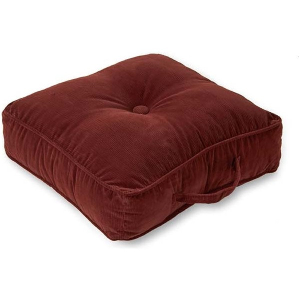 Mavi Vitrin Ultrasoft Çocuk Odası Kitap Okuma Yer Minderi Boncuk Elyaf Dolgulu 50X50 cm - Bordo Puf Fiyatı