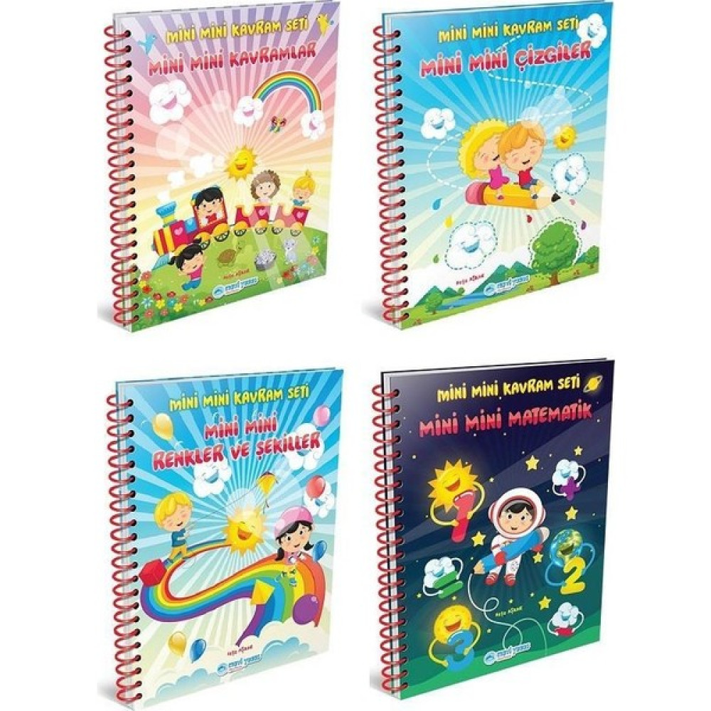 Mavi Yunus Okul Öncesi Eğitim Seti 4 Kitap (3-4 yaş) Okul Öncesi Eğitici & Öğretici Kitaplar Fiyatı