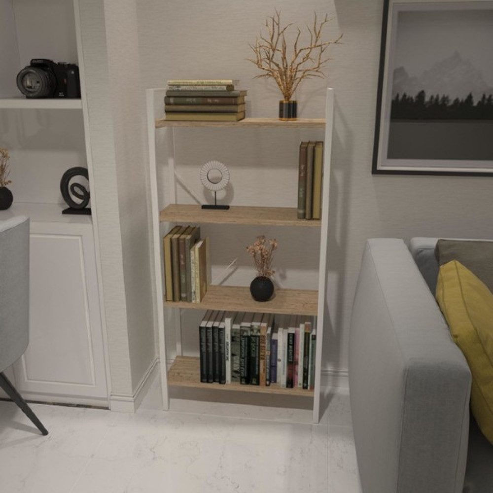 Mavienerji Dekoratif Kitaplık Ahşap Çok Amaçlı Raf Mini Kitaplık Beyaz Kitaplık Fiyatı