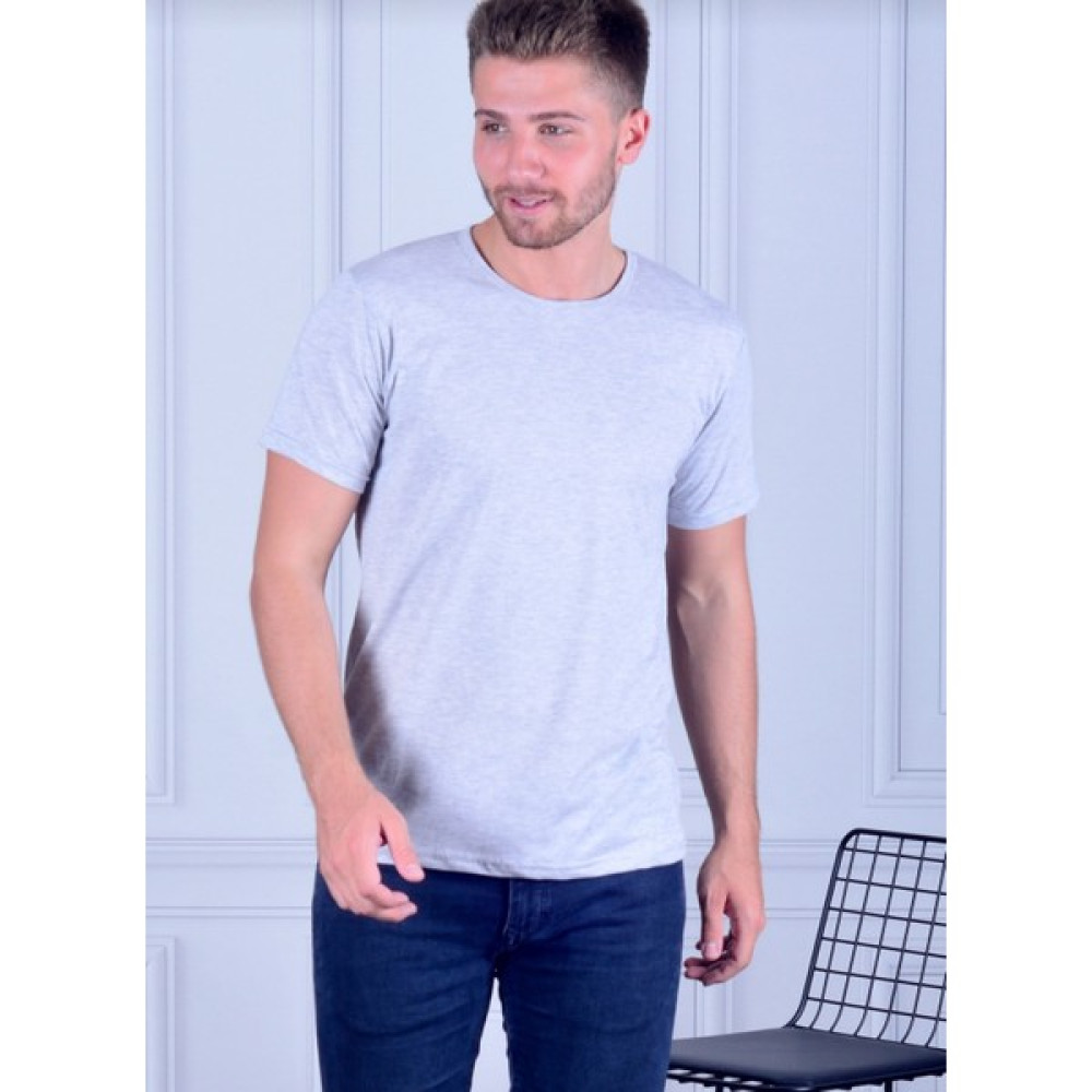 Mavimoure Erkek Bisiklet Yaka Düz Renk T-Shirt Erkek T-shirt Fiyatı