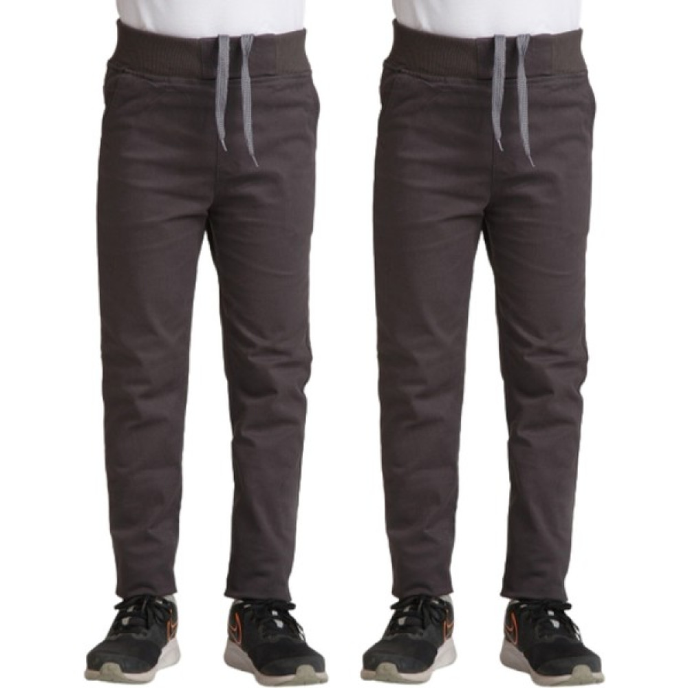 Mavimoure Unisex Çocuk Rahat Kalıp Ribana Bel Canvas Keten Okul Pantolonu 2 Adet Erkek Çocuk Pantolon Fiyatı