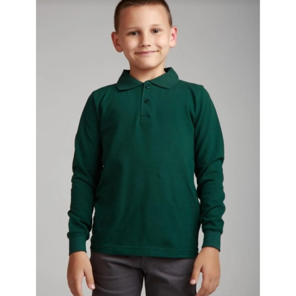 Mavimoure Unisex Çocuk Uzun Kol Polo Yaka Okul T-Shirt Erkek Çocuk T-shirt Fiyatı