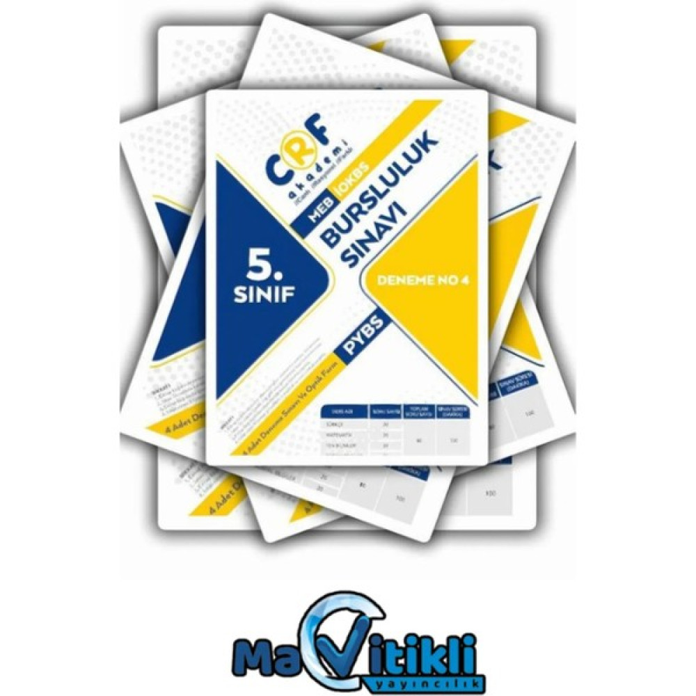 Mavitikli Yayınları 5. Sınıf Bursluluk Sınavı 4 Adet Deneme Kaynak Kitapları Fiyatı
