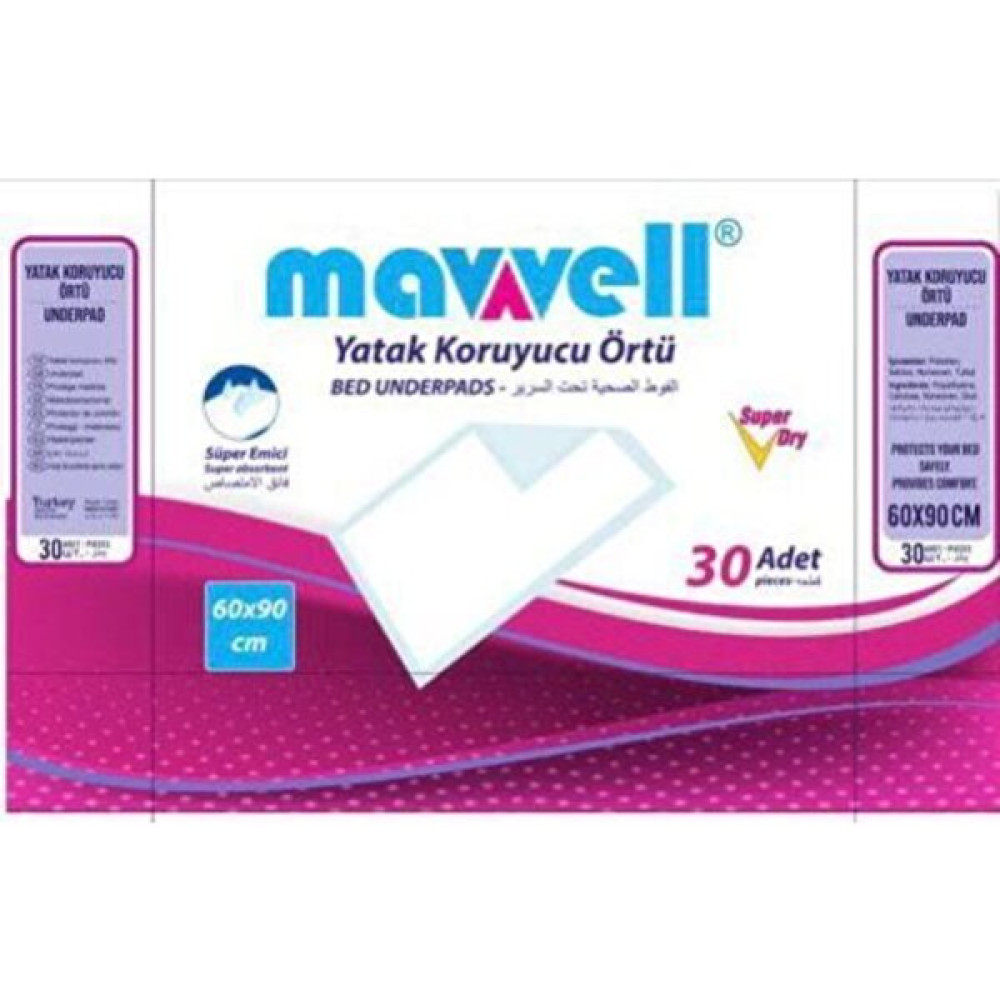 Mavvell Mavvel Hasta Altı Bezi Yatak Koruyucu 60X90 cm 30 Lu Hasta Bezleri ve Temizliği Fiyatı