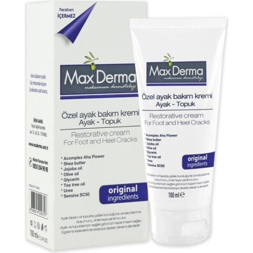 Max Derma Ayak Topuk Çatlak Kremi 100 ml Ayak Bakımı Fiyatı