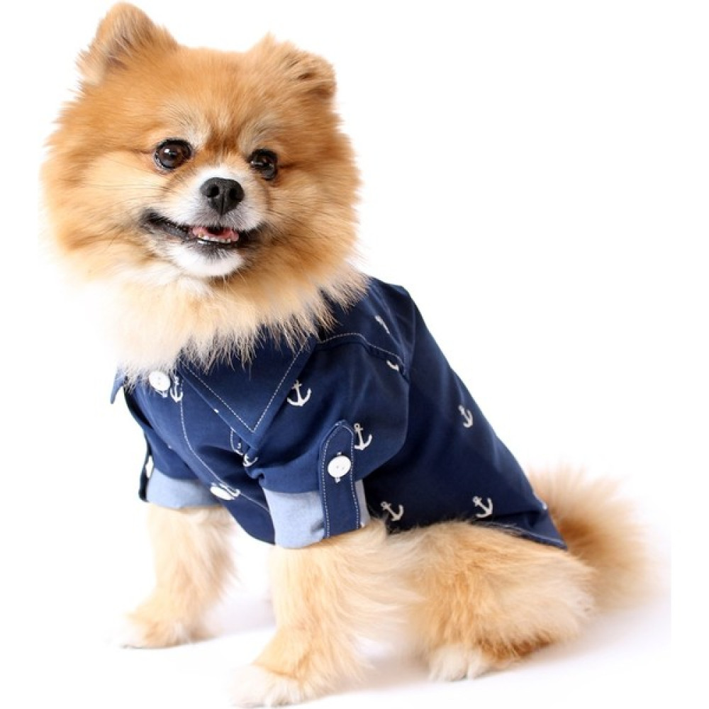 Max Design Çapa Desenli Pet Gömlek - Lacivert- Köpek ve Kedi Kıyafeti - 2XL Evcil Hayvan Ürünleri Fiyatı