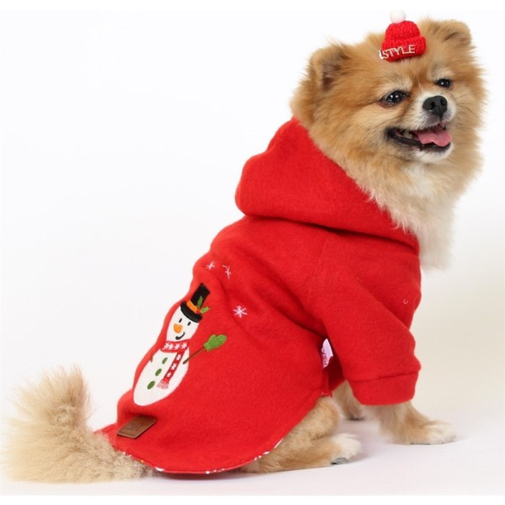 Max Design Kardan Adam Nakışlı Astarlı Kırmızı Pet Ceket Kedi Köpek Kıyafeti - XL Oto Boyaları Fiyatı