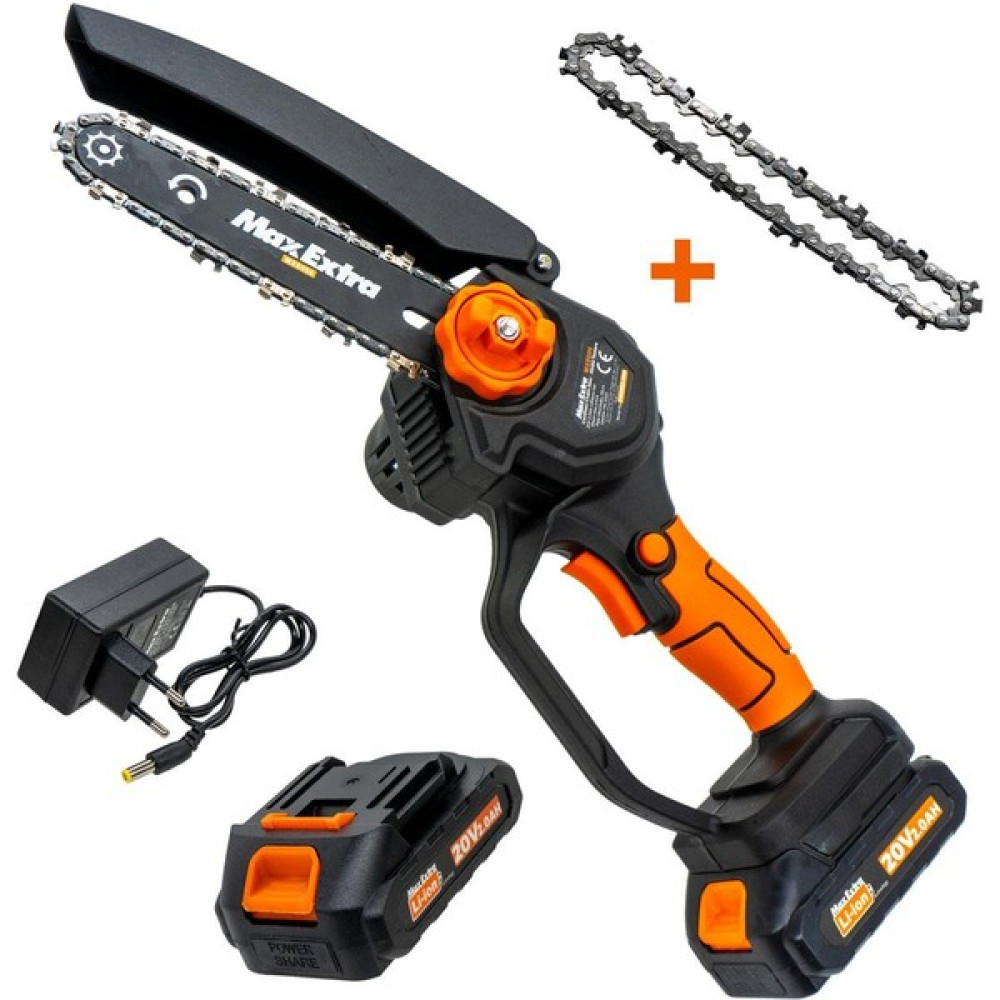 Max Extra Max-Extra MX8006 Mini Şarjlı Zincirli Budama Testeresi 20 Volt Dal Budama Makineleri Fiyatı