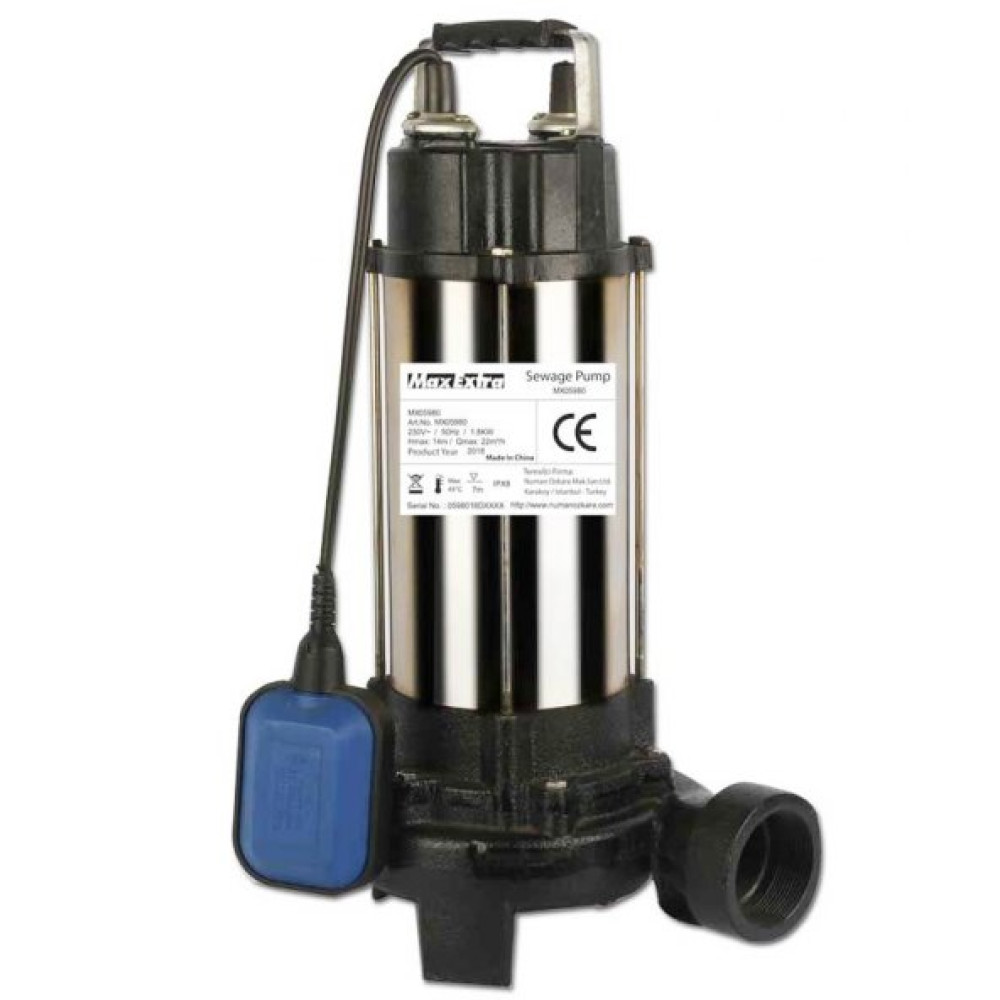 Max-Extra Mx05980 Dalgic Pompa 2.5Hp 2 - Kirli Su Parcaliyici Bicakli Dalgıç Pompası Fiyatı