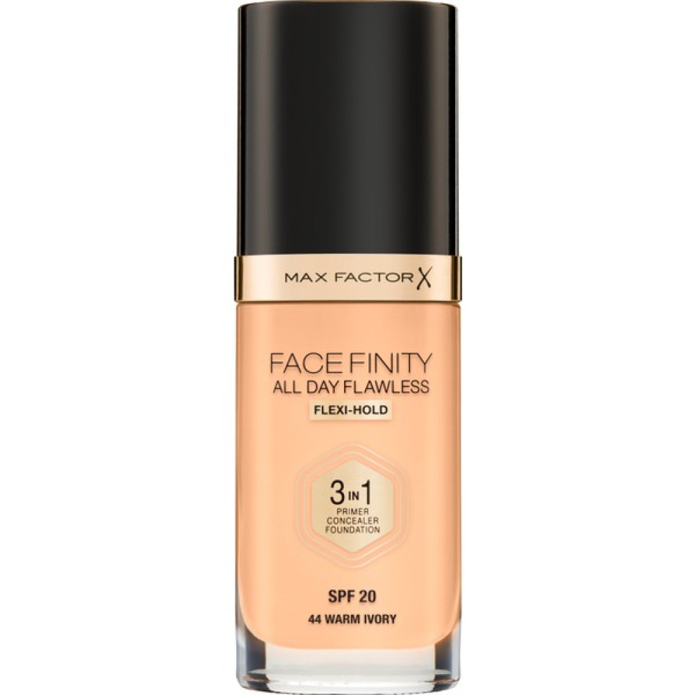 Max Factor Facefınıty All Day Flawless Flexı-Hold 3 In 1 Kalıcı Fondöten 44  Warm Ivory - 44 Warm Ivory Fondötenler Fiyatı