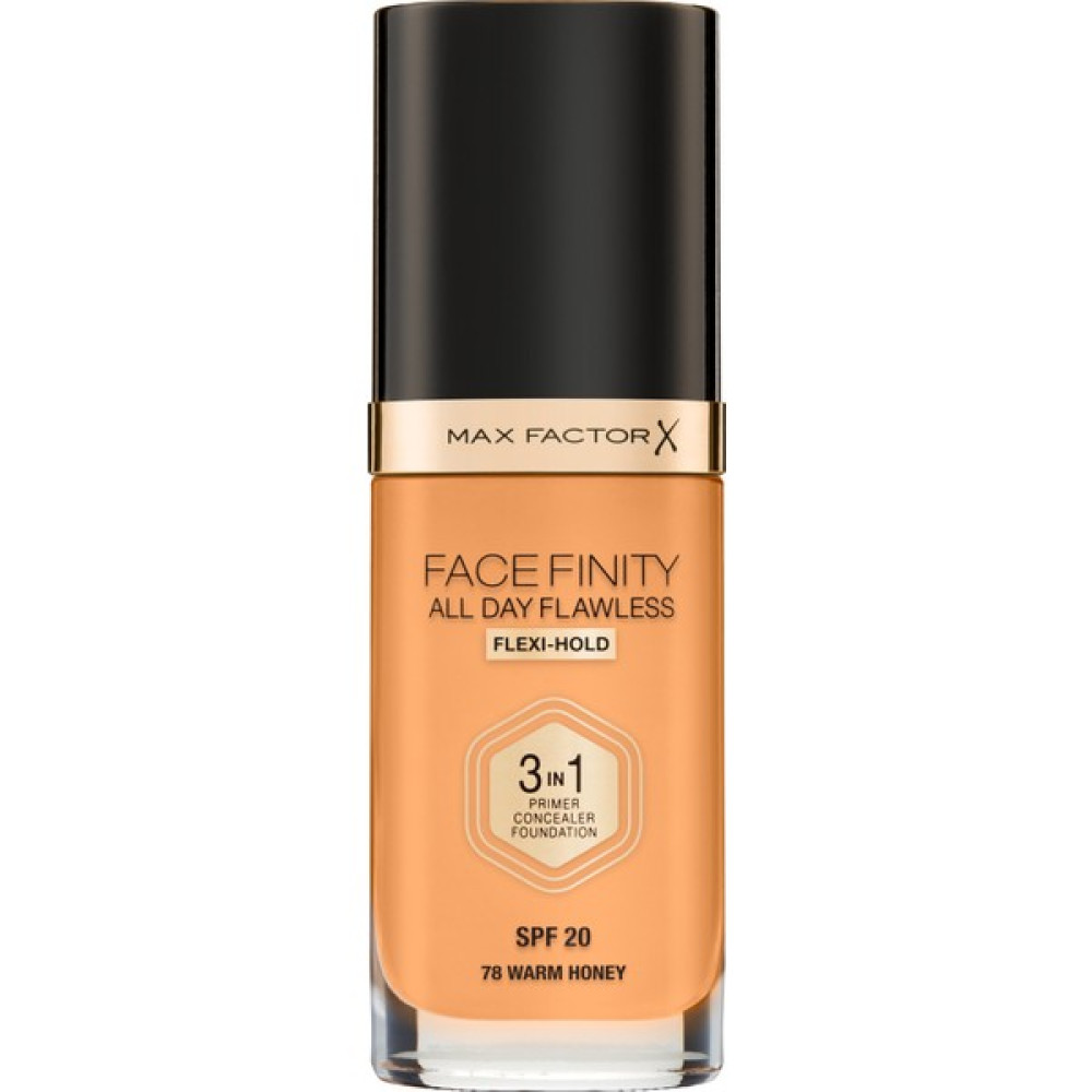 Max Factor Facefınıty All Day Flawless Flexı-Hold 3 In 1 Kalıcı Fondöten 78 Warm Honey Fondötenler Fiyatı