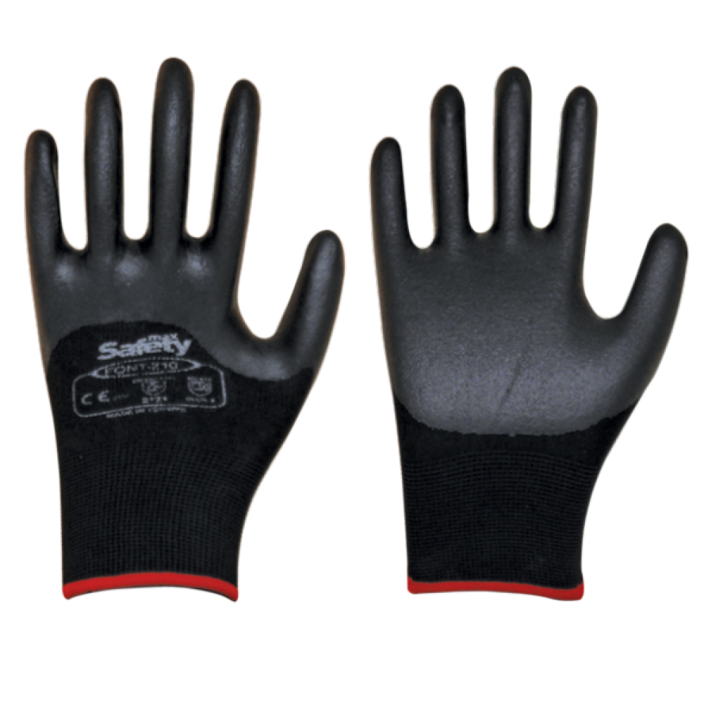 Max Safety Pu-100 Hassas Montaj Eldiveni Siyah 10 Numara İş Eldiveni Fiyatı