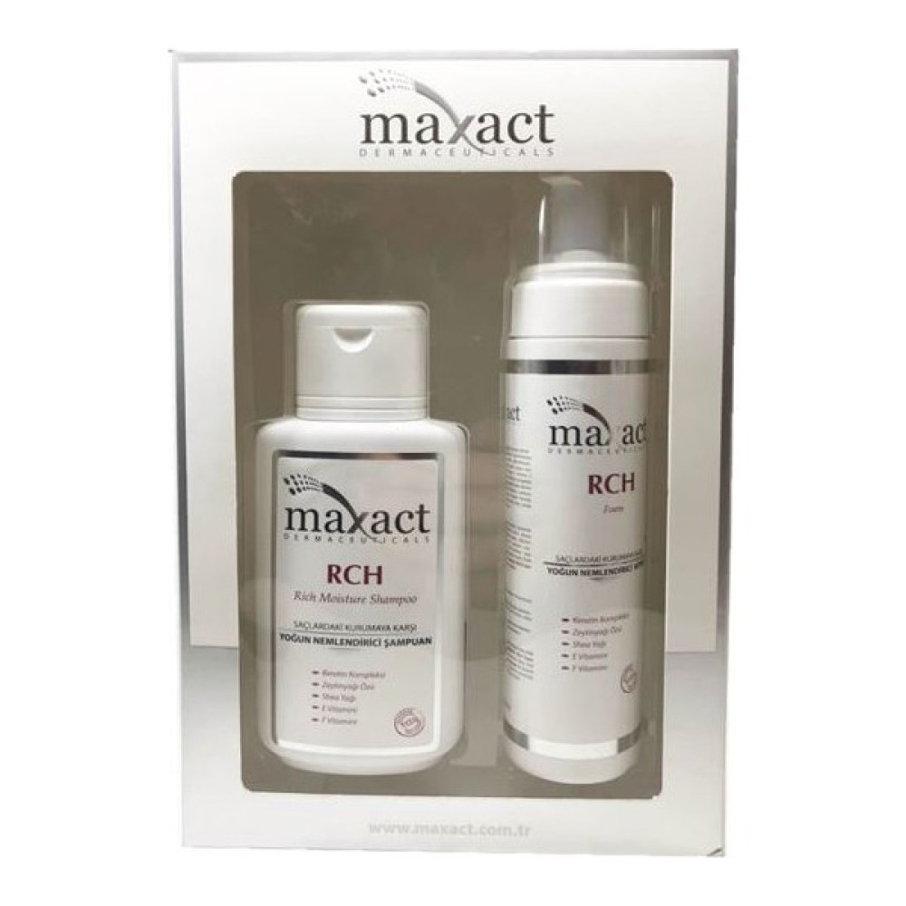 Maxact RCH Shampoo 250ml & RCH Foam 200ml Kofre Şampuan ve Saç Kremi Fiyatı