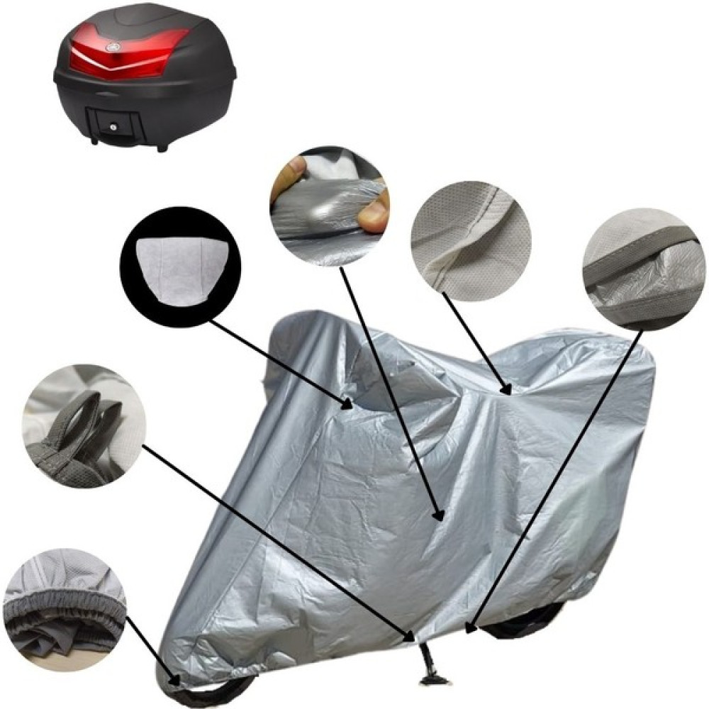 MaxDurable Kuba Brilliant 125 Motor Brandası Arka Çanta Uyumlu Su Geçirmez Motosiklet Brandası Motorsiklet Brandaları Fiyatı