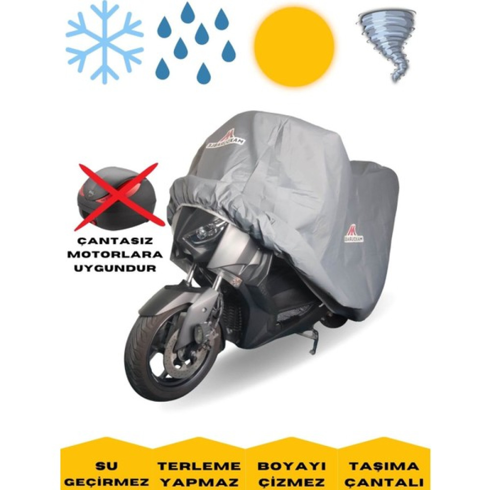 MaxDurable Shinari Taipar 125 cc Motor Brandası Çantasız Motorlara Uygun Su Geçirmez Motosiklet Brandası Motorsiklet Brandaları Fiyatı