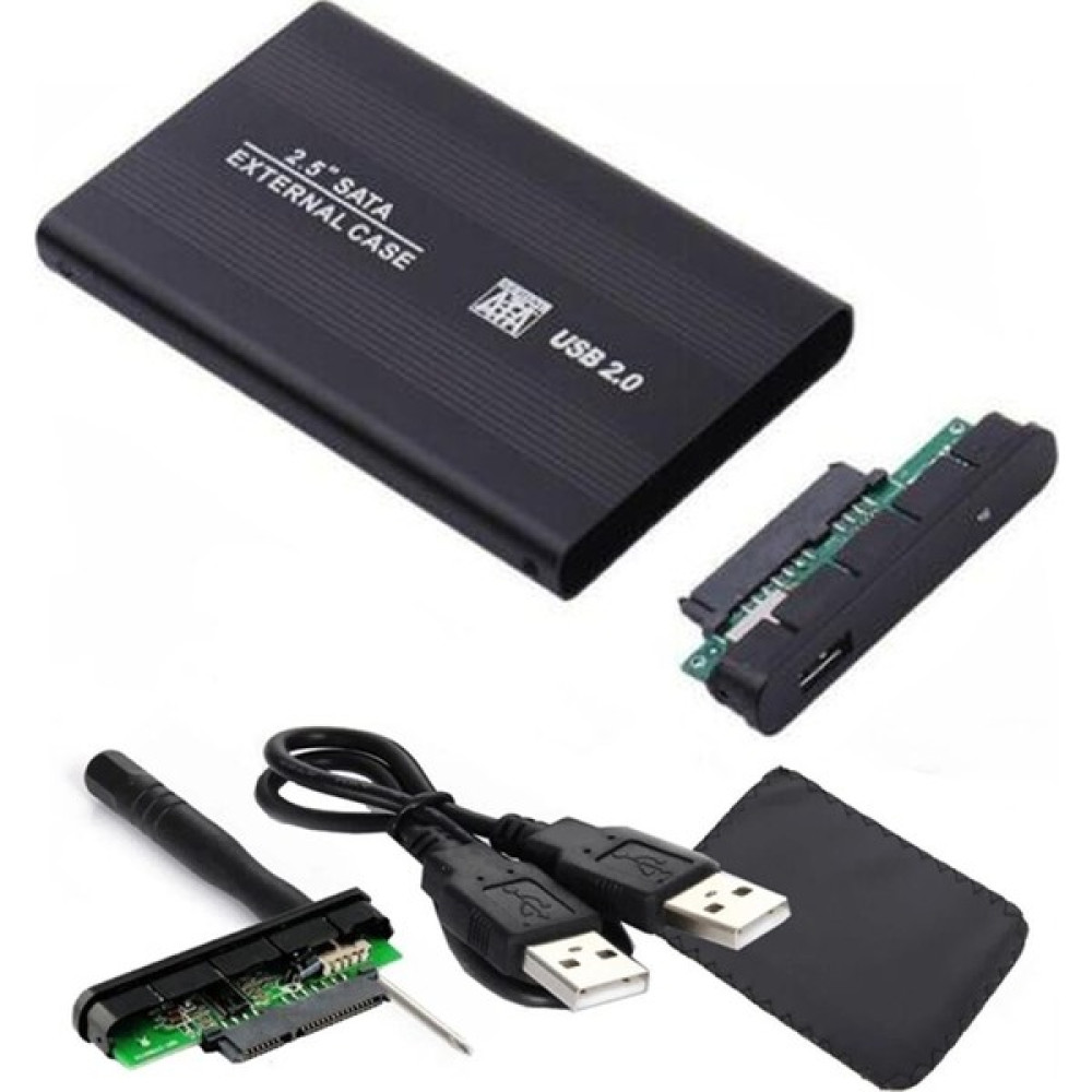 MAXGO 2001p 2.5" USB Harici SSD Harddisk HDD Kutusu Sata Hard Disk Harici - Kılıflı - Siyah HDD Kutuları Fiyatı
