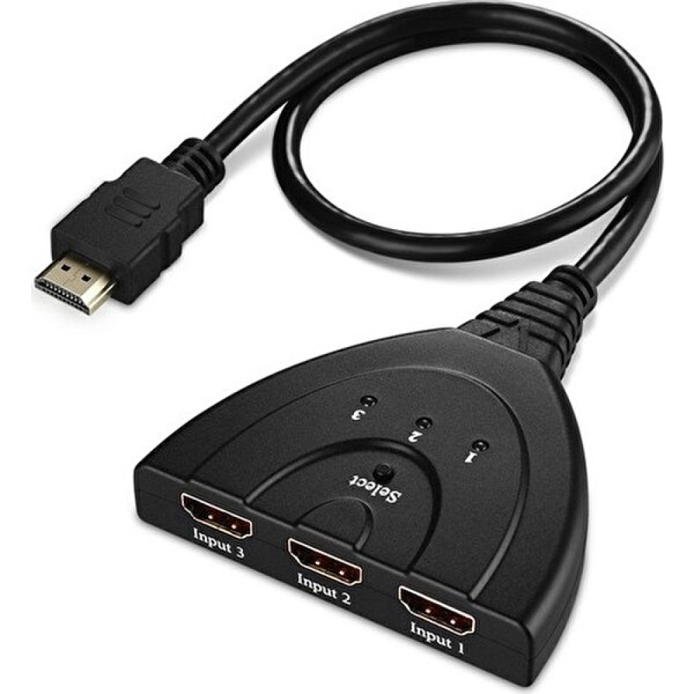 Maxgo 2058 3 Port Hdmi Switch Çoğaltıcı Çoklayıcı 3 GİRİŞ 1 ÇIKIŞ Seri & Paralel Kablo Fiyatı