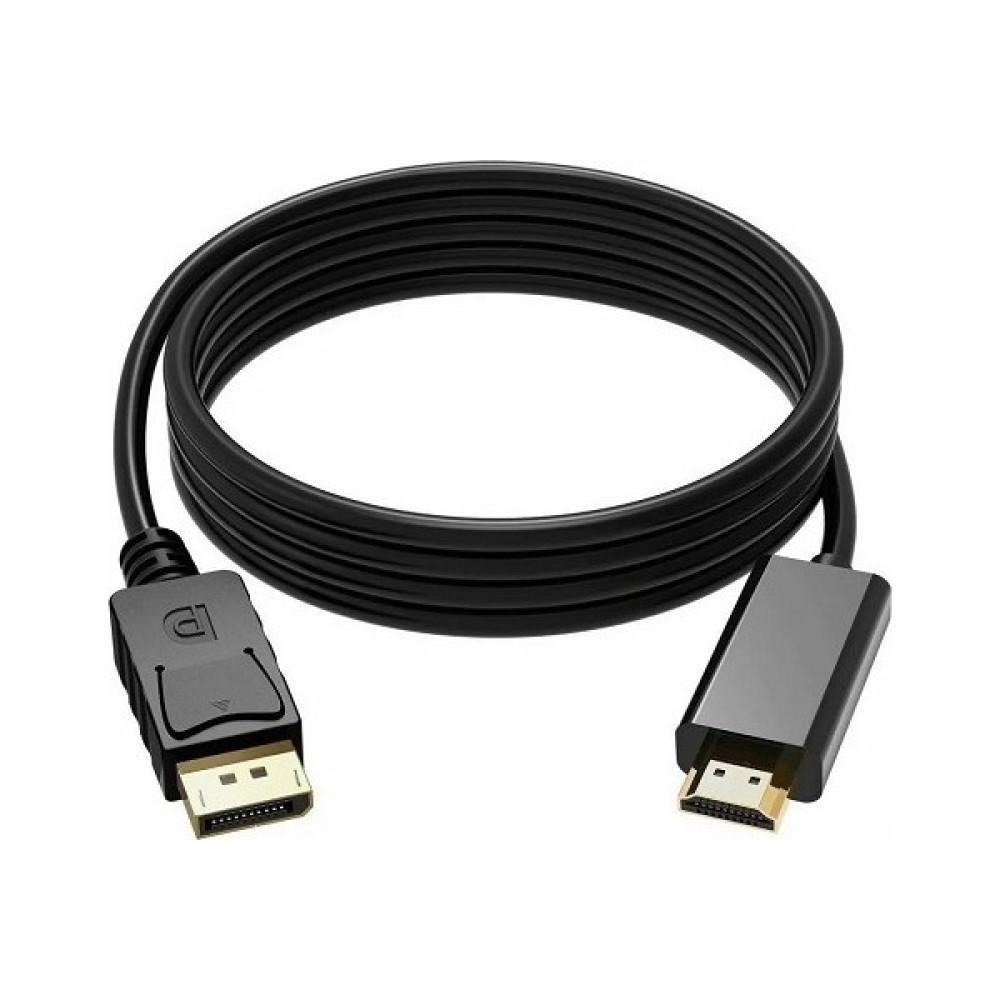 MAXGO 2077 Displayport To HDMI Kablo Display Port Çevirici Dönüştürücü 1.8 M - Siyah Bilgisayar Çevirici ve Adaptörü Fiyatı
