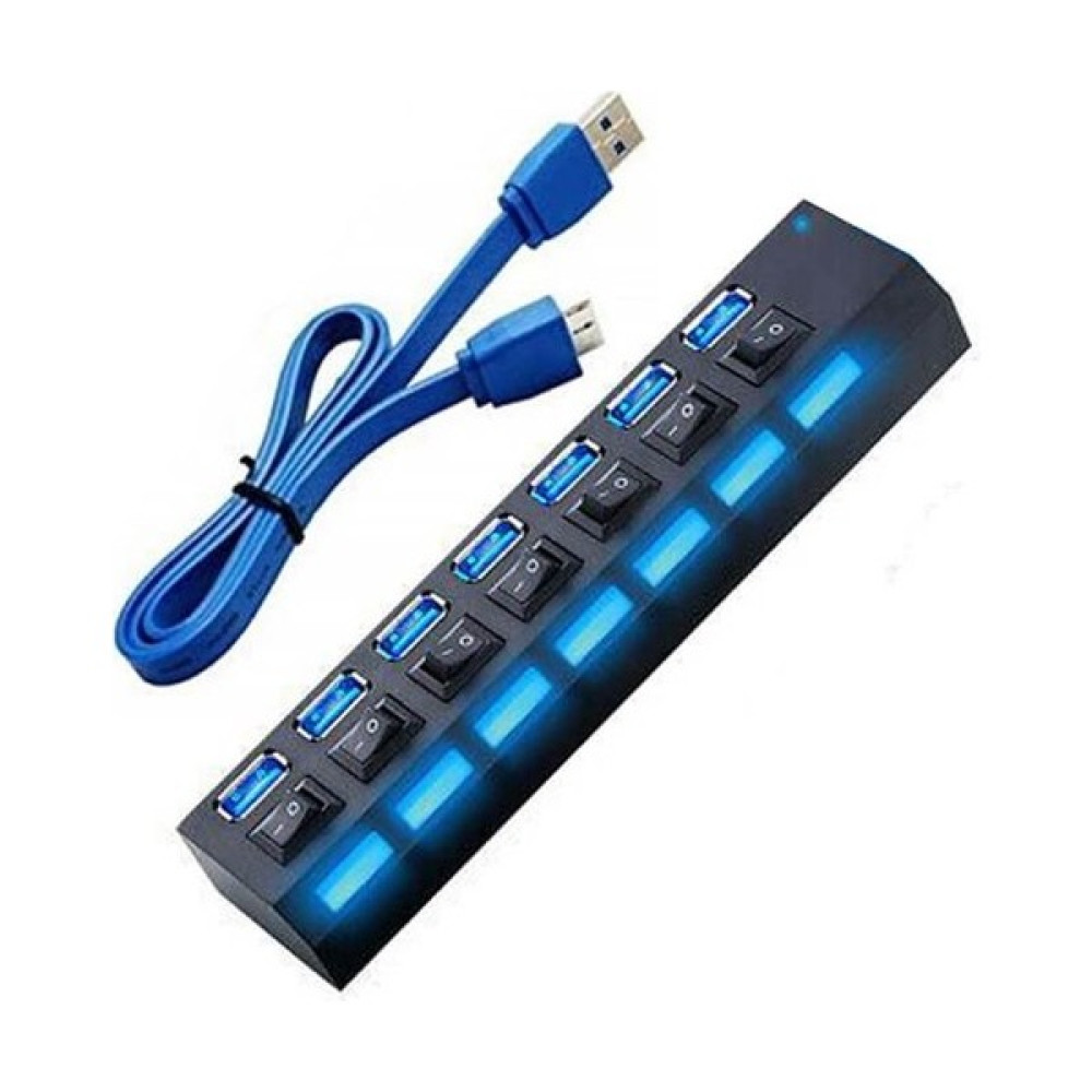 Maxgo 2102 7 Port USB 3.0 Hub Çoklayıcı Çoğaltıcı On/off Anahtarlı Seri & Paralel Kablo Fiyatı