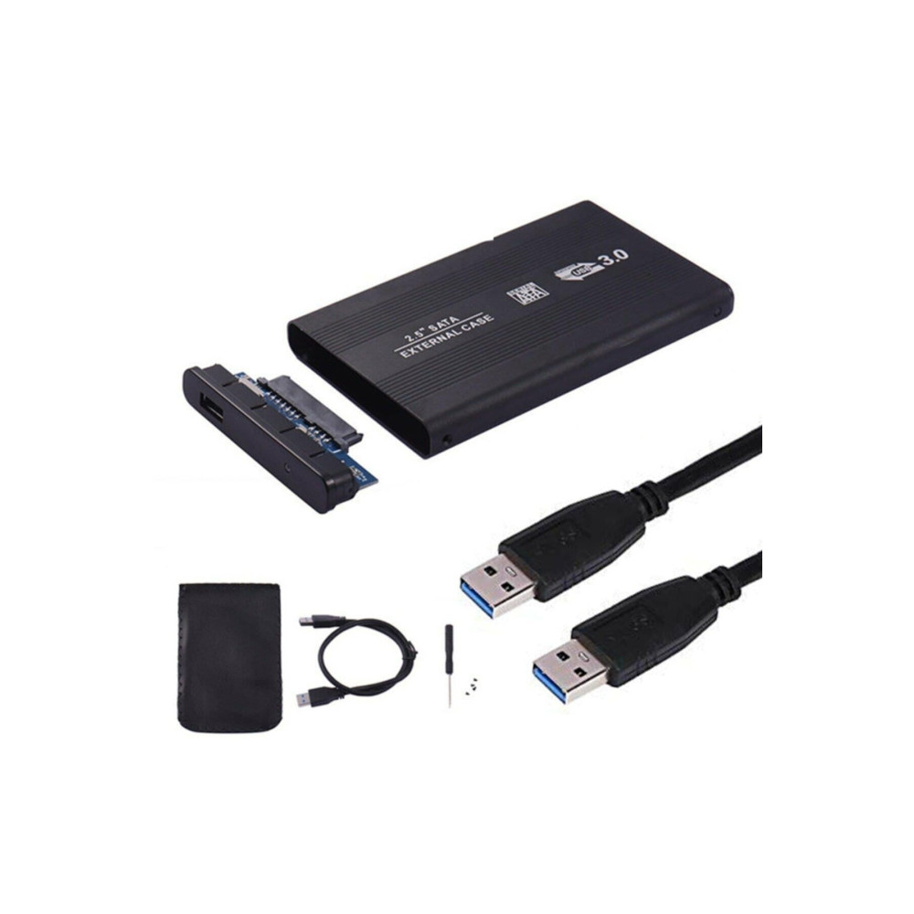 MAXGO 2126s 2.5 Inç Usb 3.0 Sata Harddisk Hdd Kutusu 5 Gbps + Kılıf - Siyah Aluminyum Ssd Bellek & Depolama Aygıtları Fiyatı