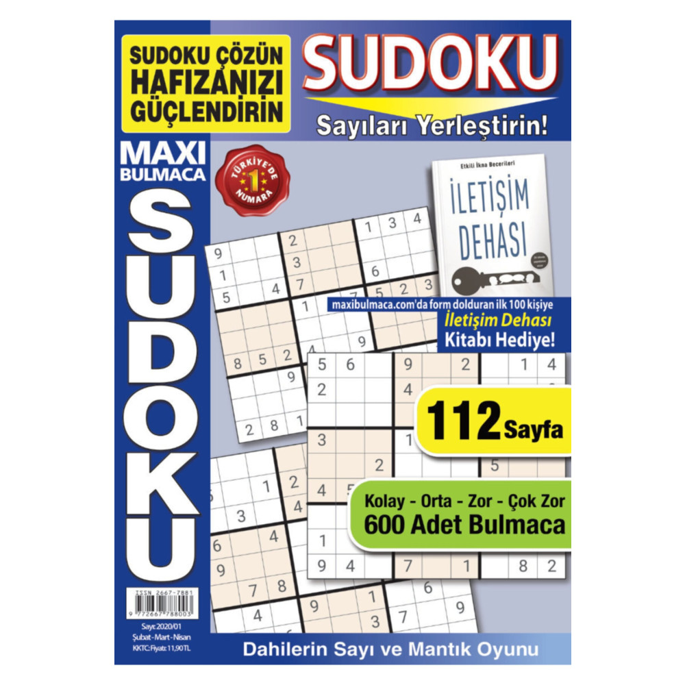 MAXİ Bulmaca Sudoku 001 Hobi Fiyatı