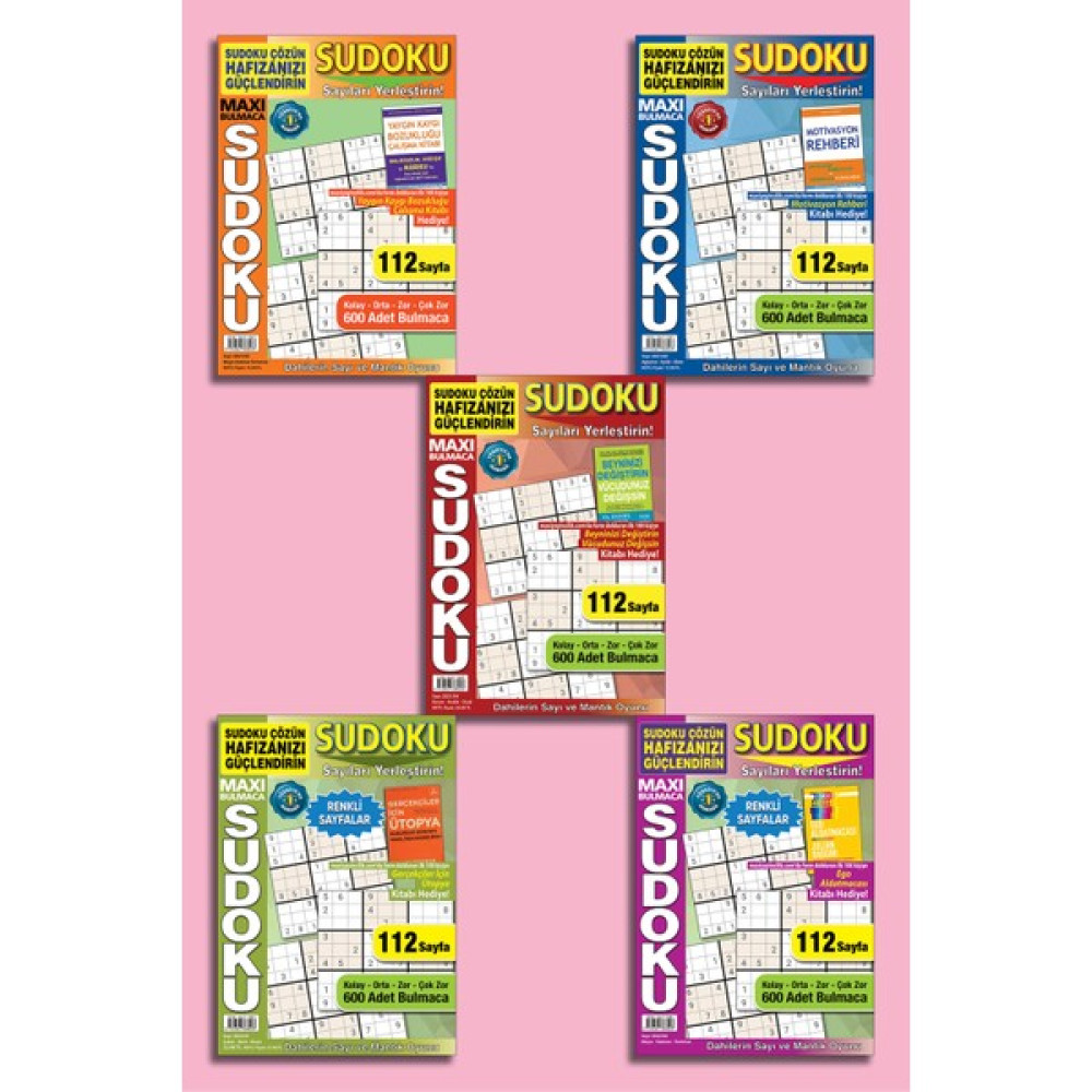 Maxi Bulmaca Sudoku 5'li Set 2 Puzzle & Aksesuarları Fiyatı